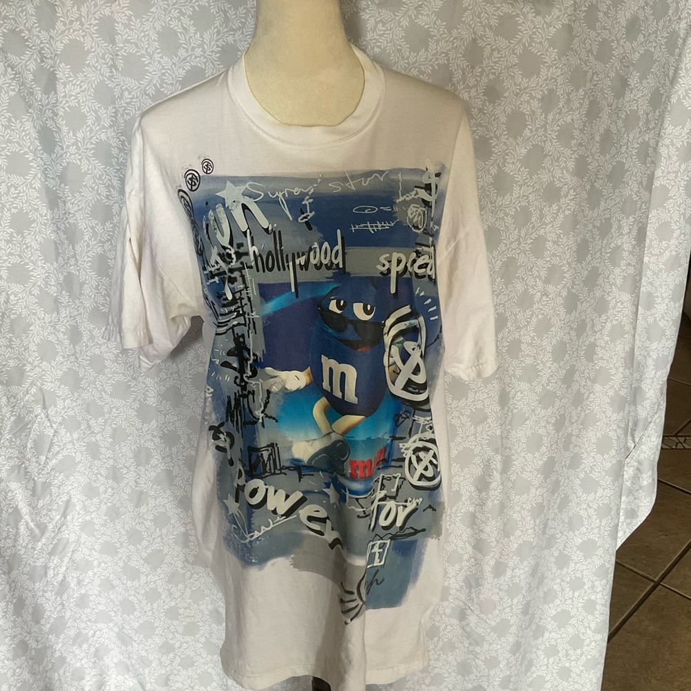 M & M Vintage White T-Shirt